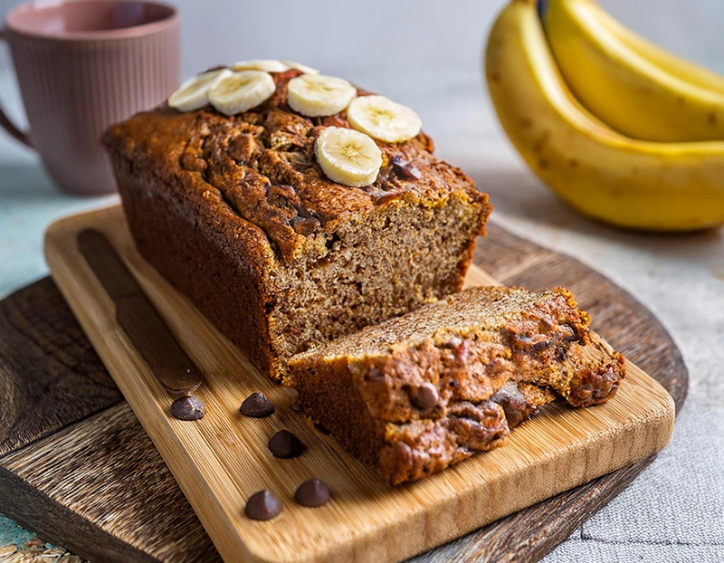 banana bread healthy flocon d'avoine