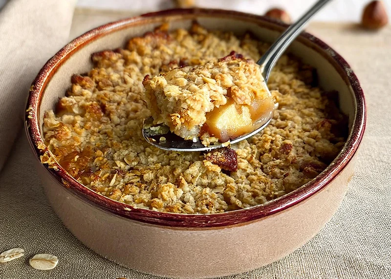 crumble flocons d'avoine healthy