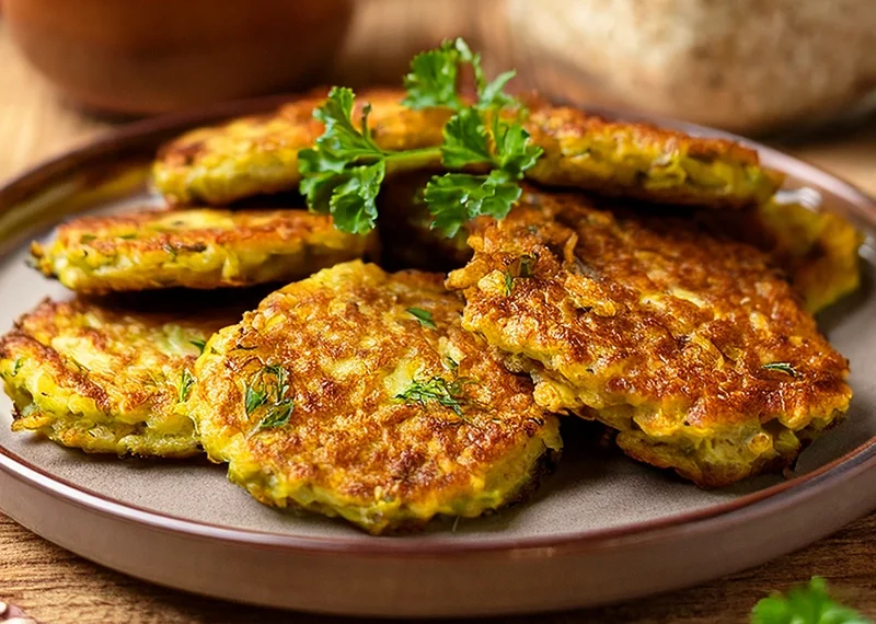 Beignets de courgettes aux flocons d'avoine