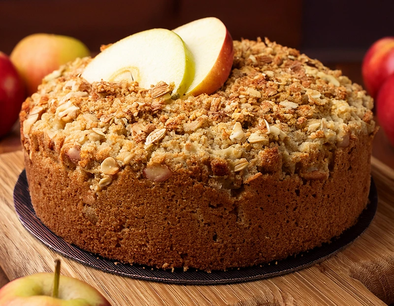 gâteau healthy flocon d'avoine et pomme