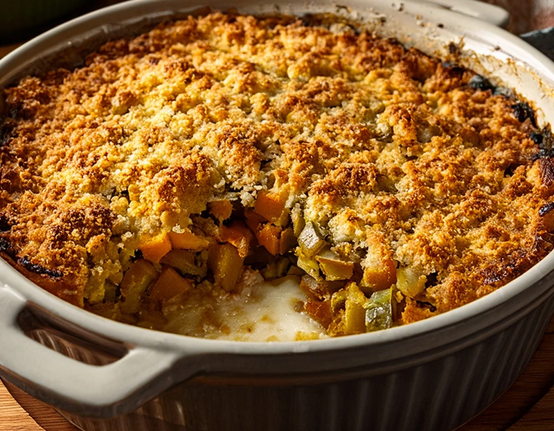 pâte crumble salé flocons d’avoine