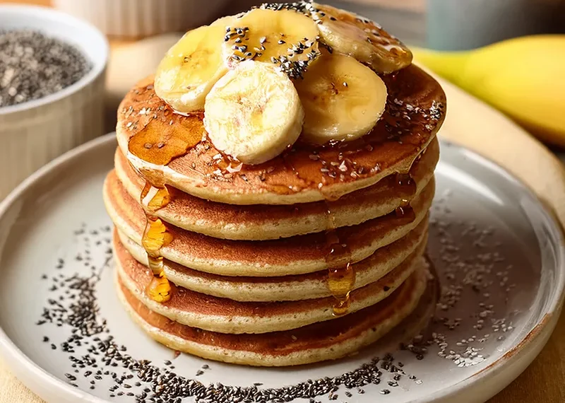 recette pancake banane flocon d’avoine lait d’amande