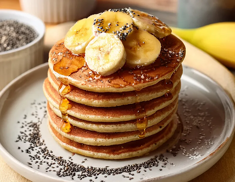 recette pancake banane flocon d’avoine lait d’amande