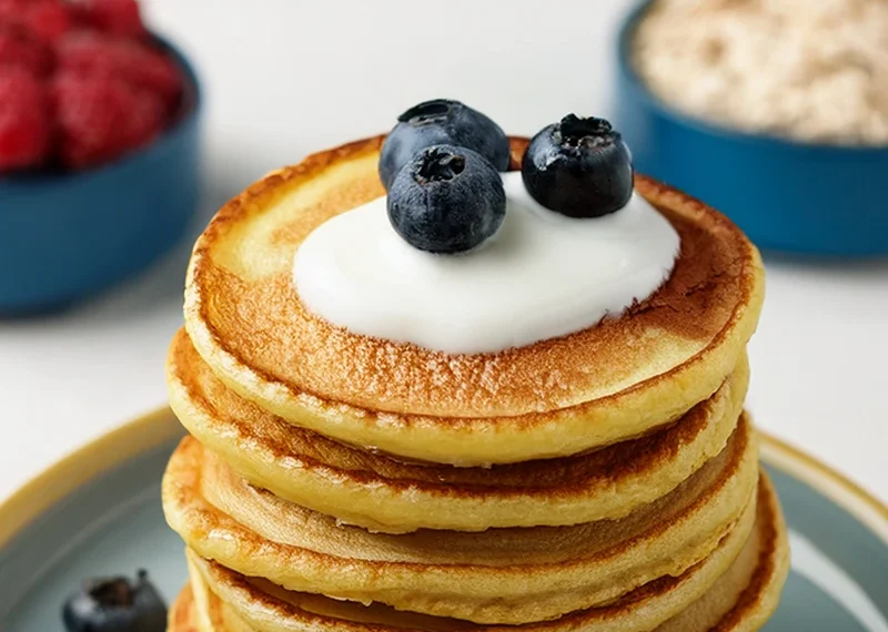 Recette pancake flocon d'avoine sans farine sans banane​