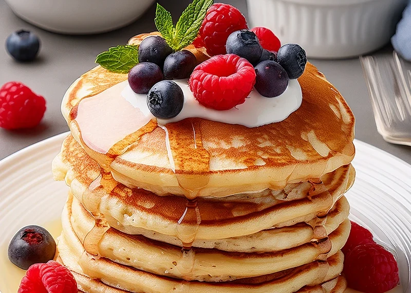 recette pancakes light flocons d'avoine​