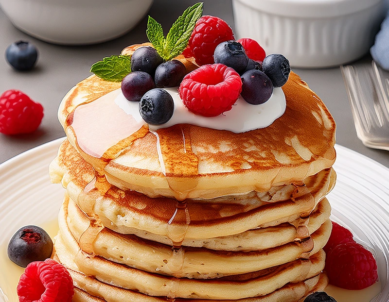 recette pancakes light flocons d'avoine​