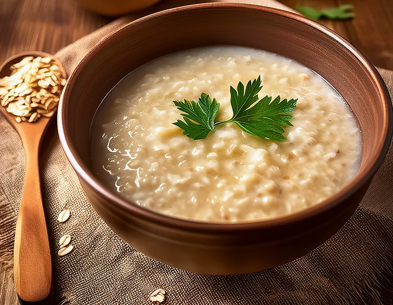 soupe aux flocons d'avoine simple