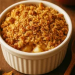 Crumble pomme flocons d’avoine