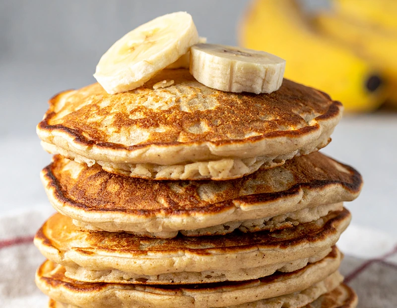 Recette pancake flocon d'avoine banane sans oeuf