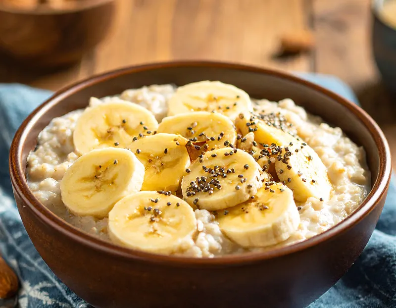 porridge flocon d'avoine banane