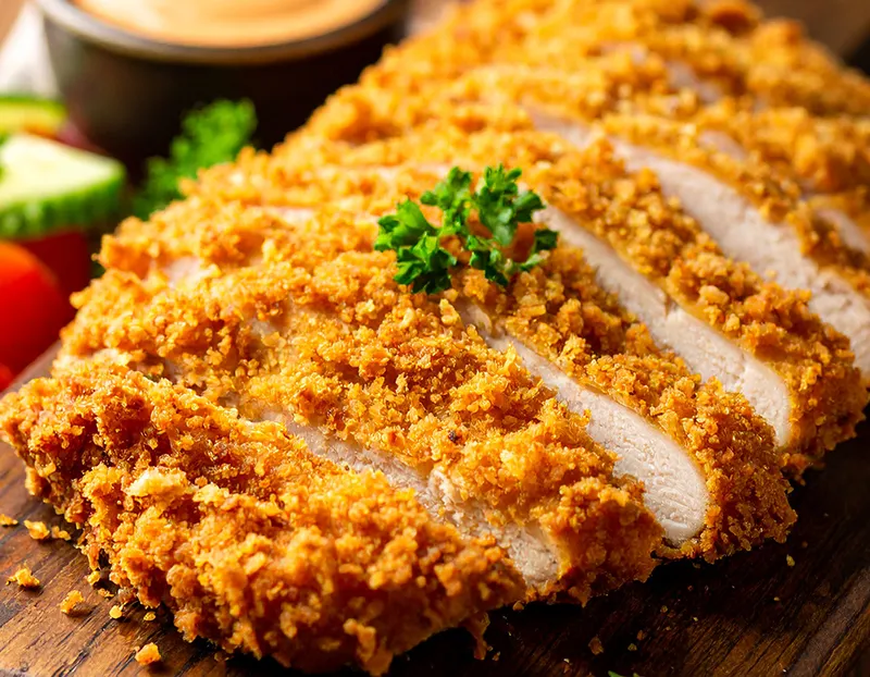 Poulet pané flocons d'avoine