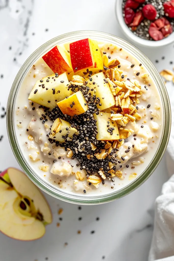 overnight oats recette peu calorique