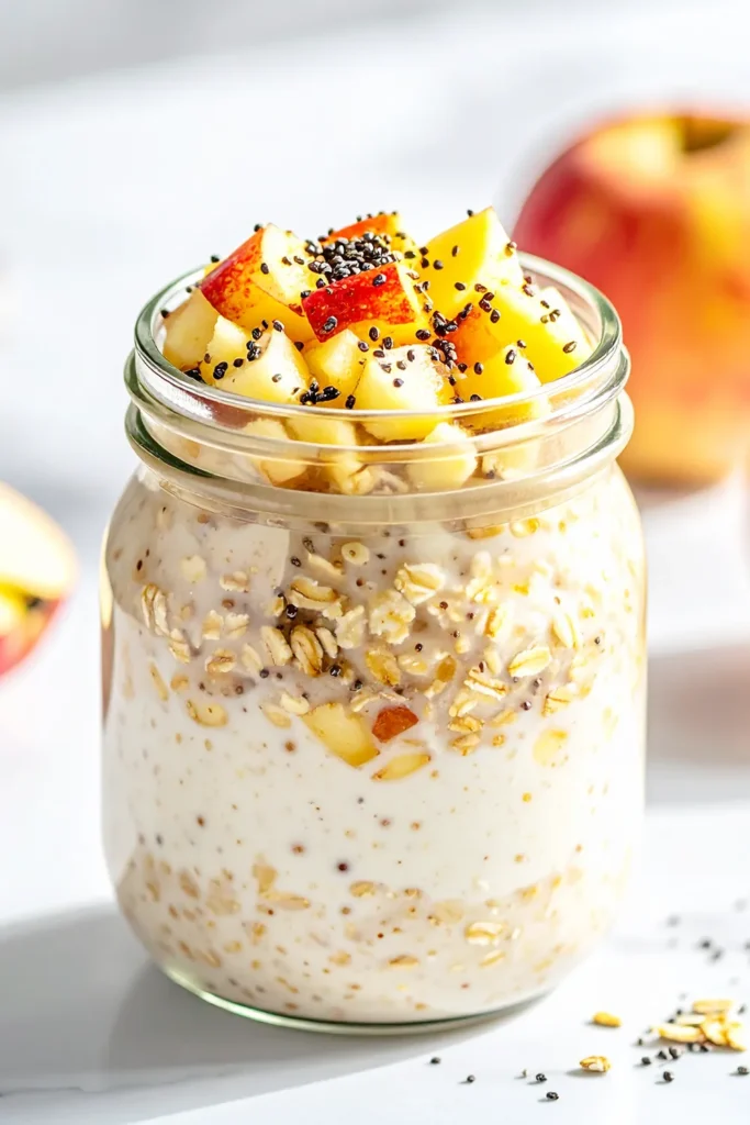 overnight oats recette peu calorique
