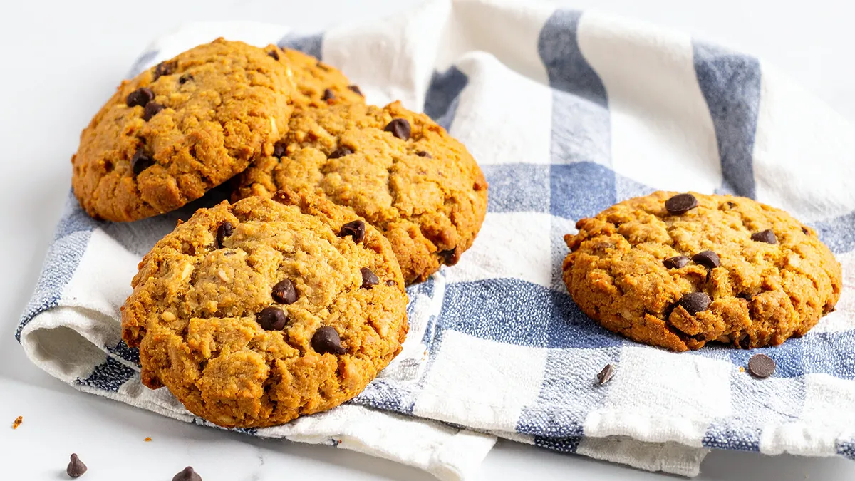 cookies flocons d’avoine sans beurre sans farine