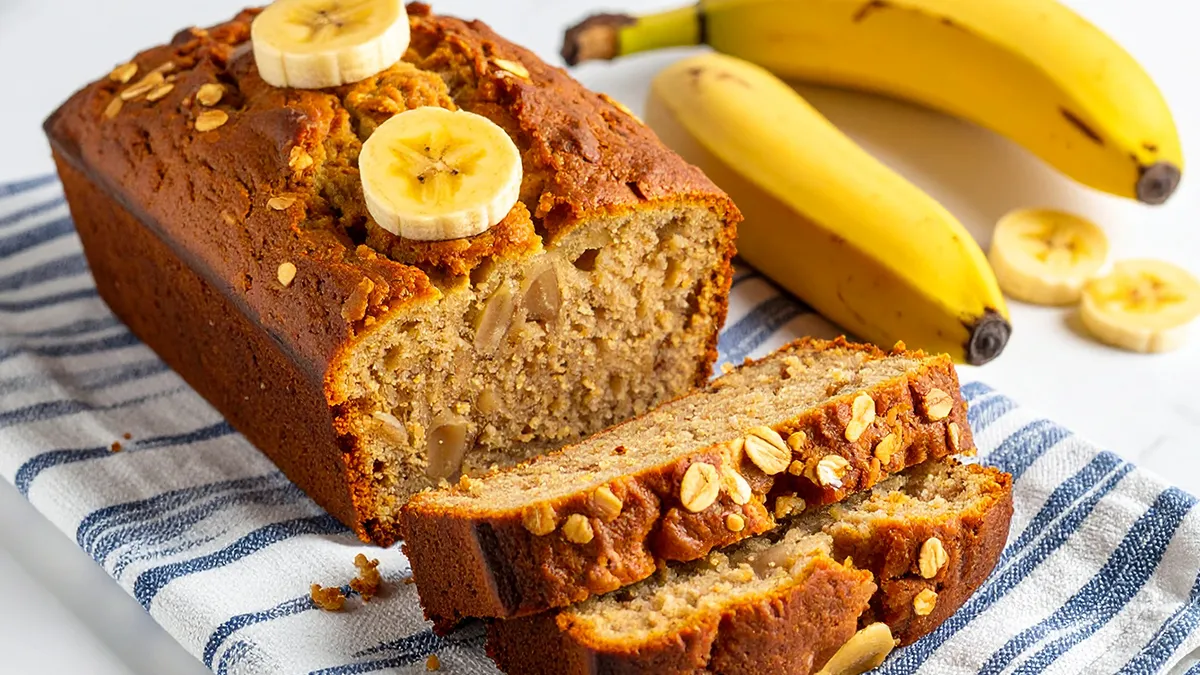 Banana bread flocon d’avoine sans farine