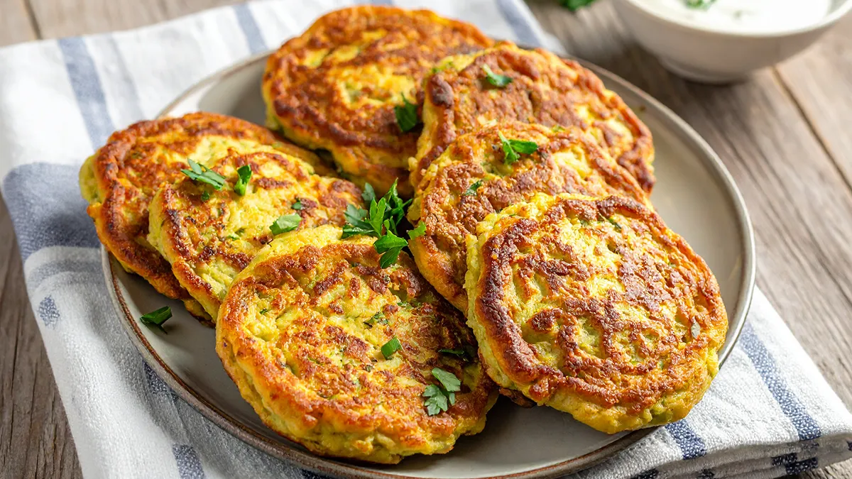 Galettes courgettes flocons d'avoine
