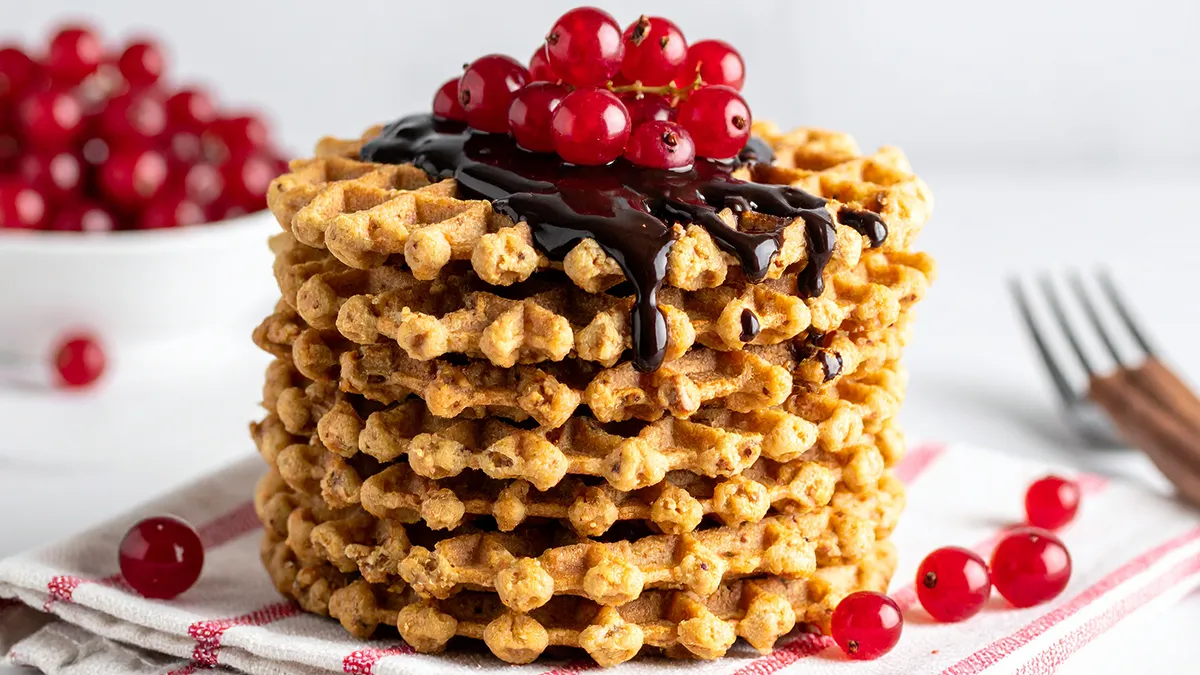 Gaufre flocon d'avoine sans farine