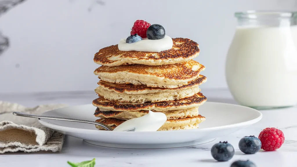 Recette pancake flocon d'avoine peu calorique