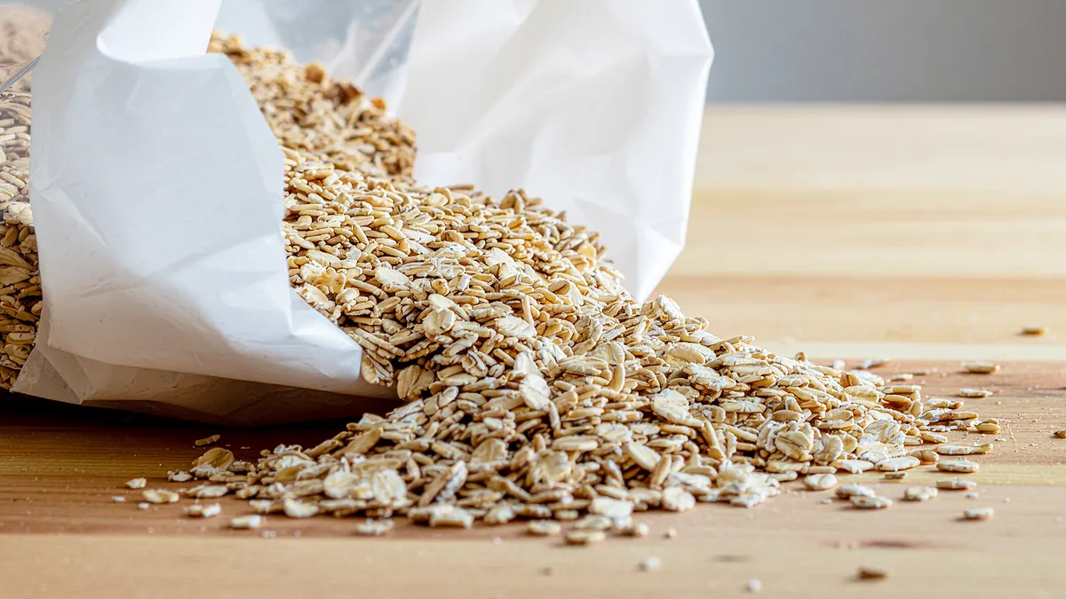 Flocon d'avoine périmé