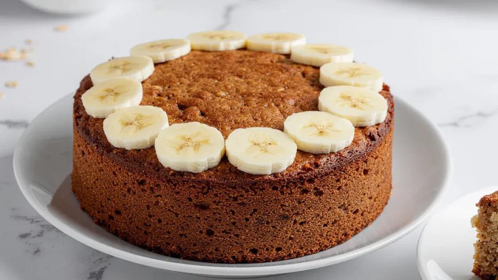 Recette gâteau flocon d'avoine régime banane