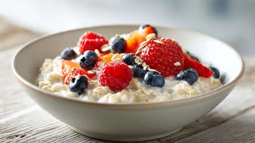 Recette flocon d'avoine petit déjeuner