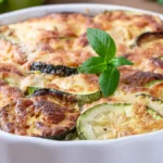 Gratin de courgettes aux flocons d’avoine