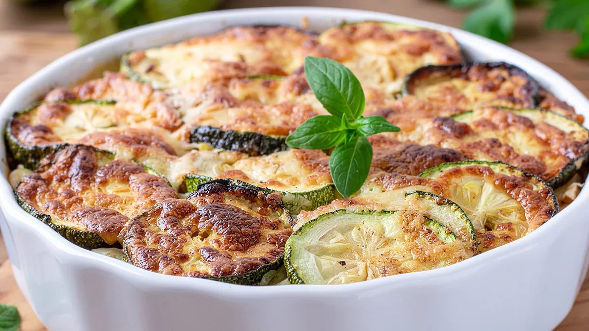 Gratin de courgettes aux flocons d’avoine
