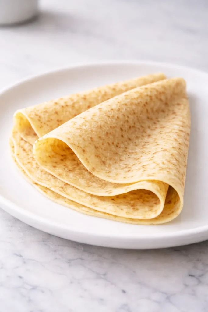 Crepes flocons d’avoine pliées