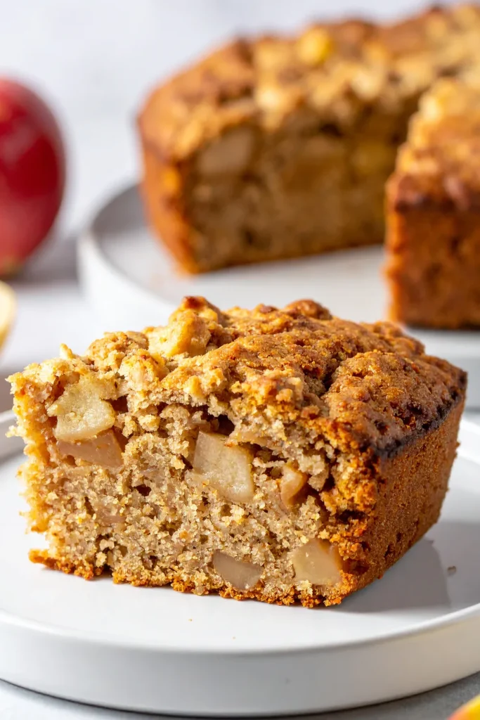 Gâteau pomme flocon d'avoine healthy