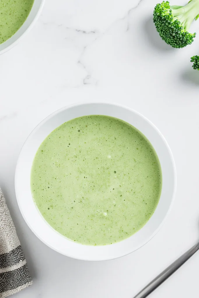broccoli soup with oat milk