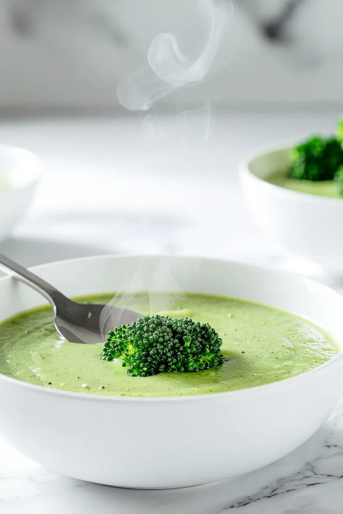 broccoli soup with oat milk