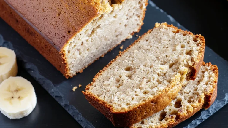Gâteau coupe faim flocon d'avoine banane