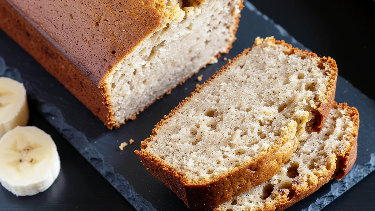 Gâteau coupe faim flocon d'avoine banane