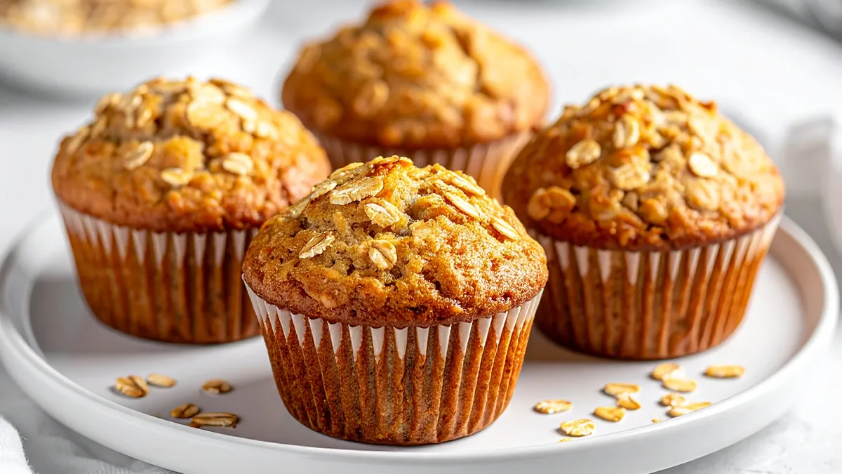 Muffin flocon d'avoine régime