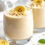 Smoothie banane flocon d'avoine minceur