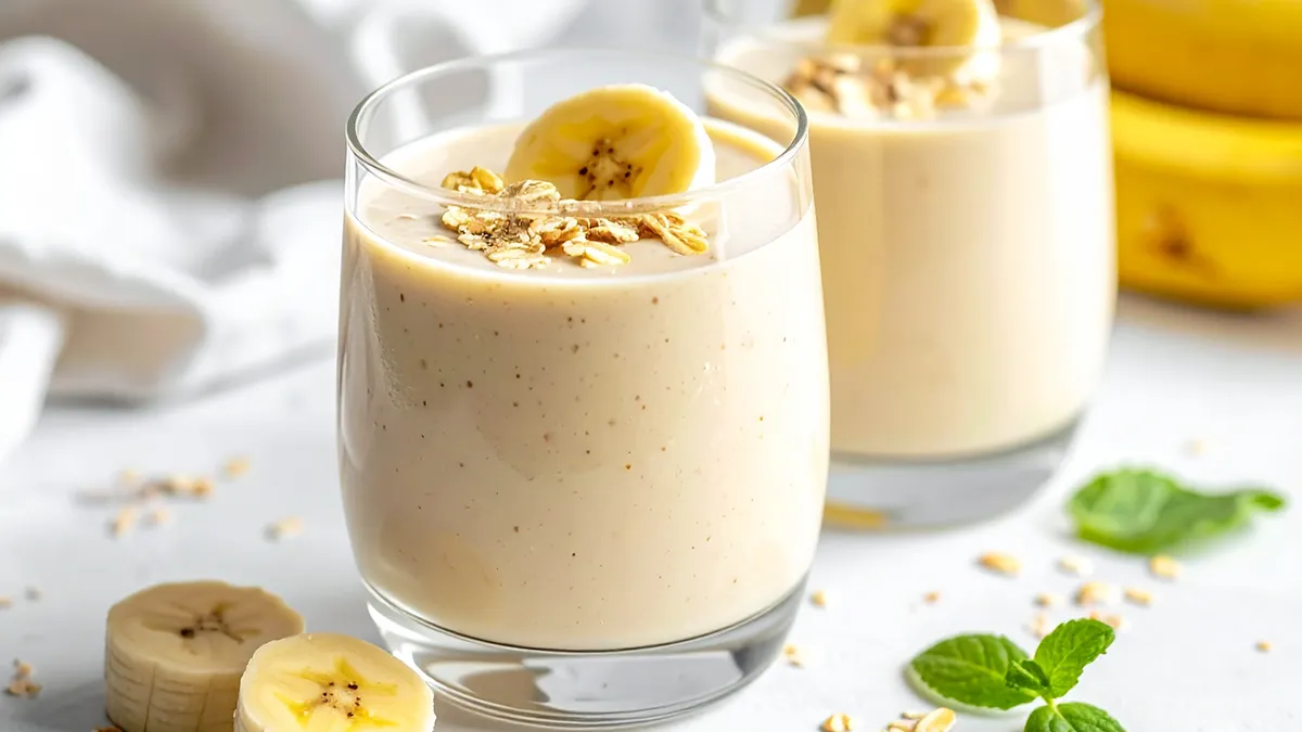 Smoothie banane flocon d'avoine minceur