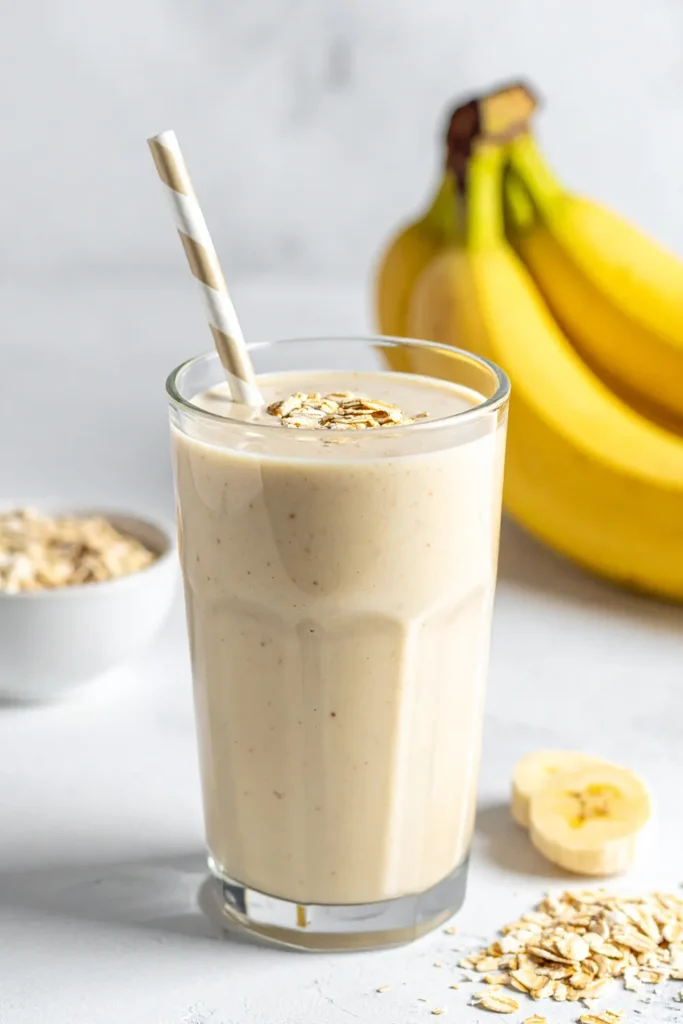 Smoothie banane flocon d'avoine minceur