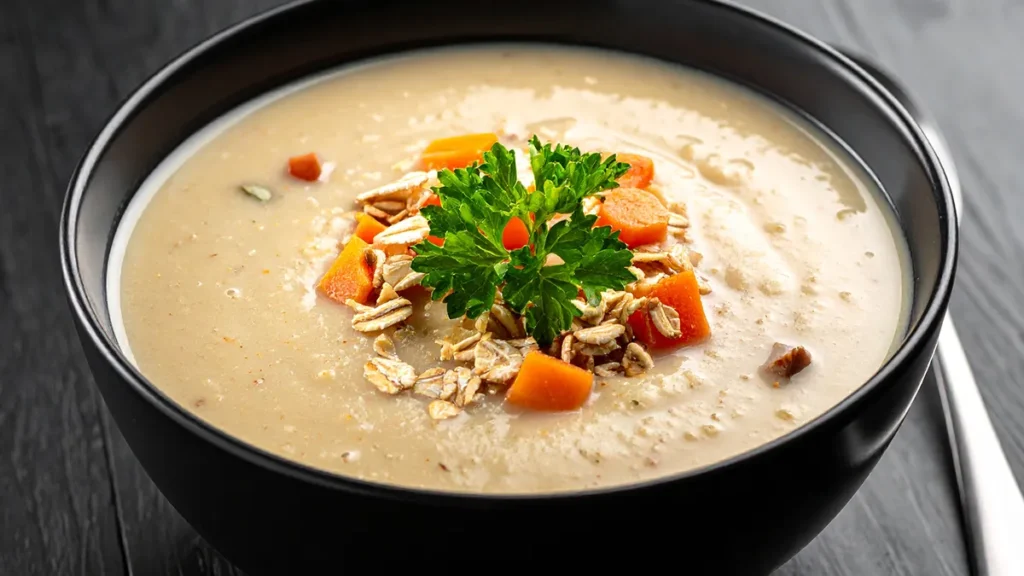 Soupe flocon d'avoine régime