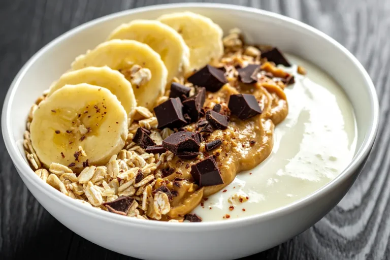 Flocon d’avoine recette matin avec de la banane